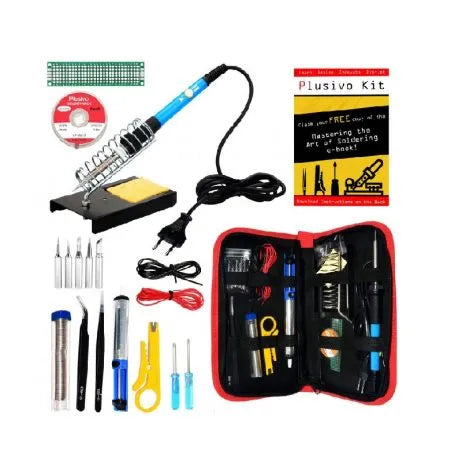 Plusivo Soldering Iron Kit For Electronics - Soldering Iron Kit - SunRobotics | www.sunrobotics.in