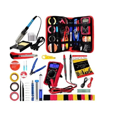 Plusivo Soldering Kit with Multimeter - soldering iron kit - SunRobotics | www.sunrobotics.in