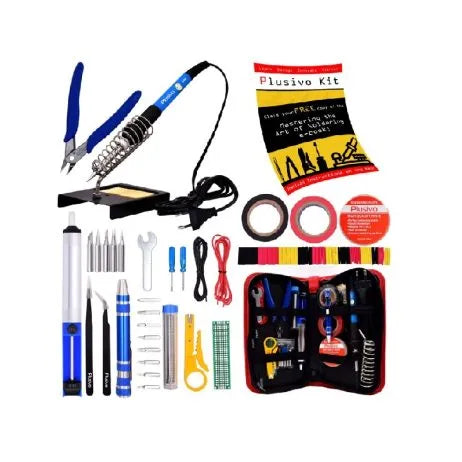 Plusivo Soldering Kit With Diagonal Wire Cutter - SunRobotics | www.sunrobotics.in