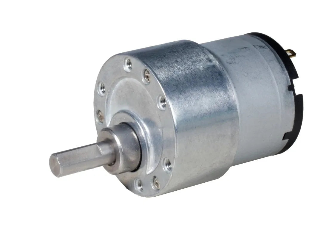 DC Motor 12V 530RPM 1.2Kgcm Geared with Back Shaft - WWW.sunrobotics.in