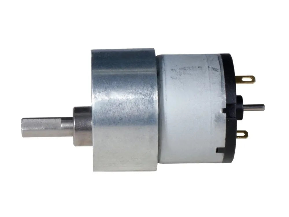 DC Motor 12V 530RPM 1.2Kgcm Geared with Back Shaft - WWW.sunrobotics.in
