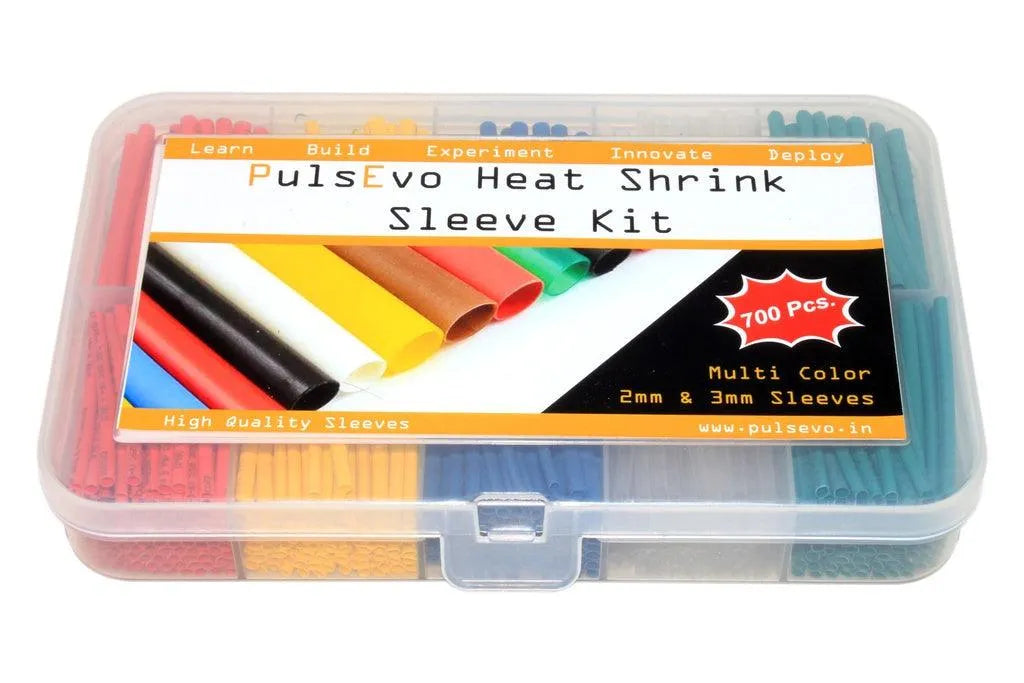 PulsEvo Heat Shrink Tubing (HST) Insulation Assorted Kit (55mm Length - 700 Pcs) - Multicolor
