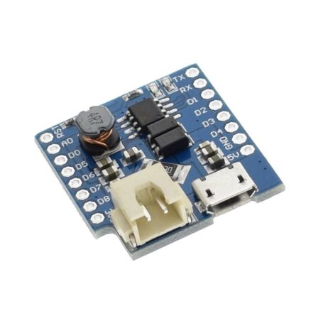 WeMos D1 Lithium Battery Charger Board with Mini USB - SunRobotics | www.sunrobotics.in