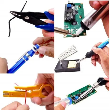 Complete Soldering Kit with Accessories and Carry Bag - SunRobotics | www.sunrobotics.in