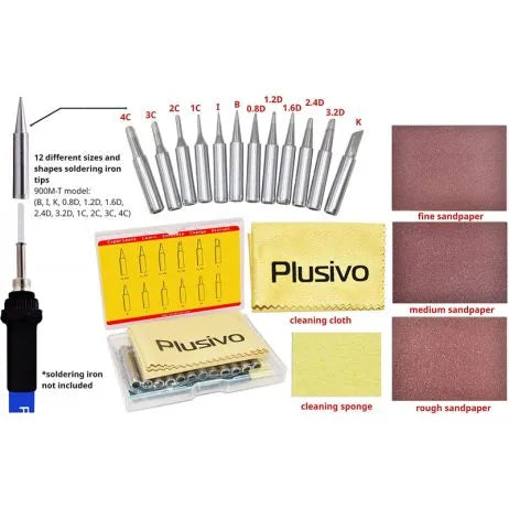 Soldering Tips Kit (12 pcs) - Soldering Tips - SunRobotics | www.sunrobotics.in