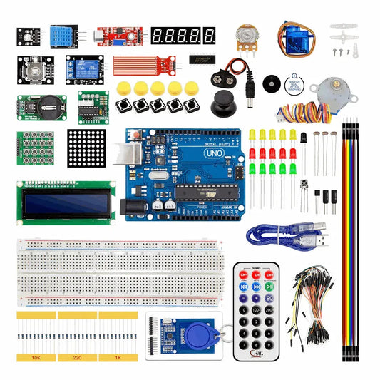 [1644] Arduino Uno R3 Compatible Upgraded Starter Learning Kit arduino starter project, arduino robot kit, elegoo uno r3 - SunRobotics | www.sunrobotics.in