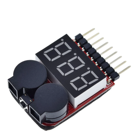 Lipo Battery Voltage Tester with Buzzer SunRobotics - SunRobotics | www.sunrobotics.in