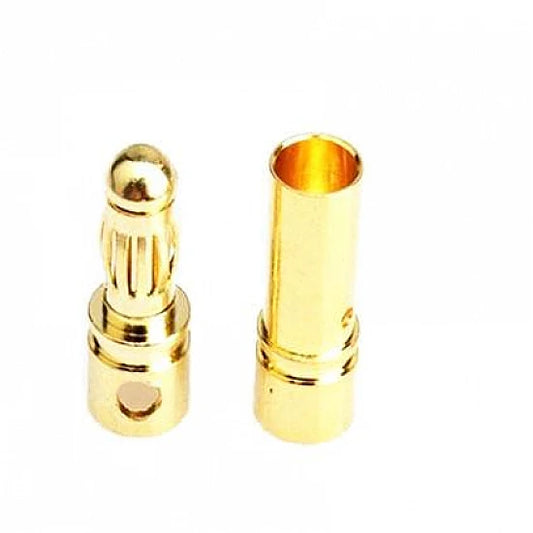 [3858] 3.5mm Gold Bullet Banana Connector Plug For ESC Battery Motor banana connector - SunRobotics | www.sunrobotics.in