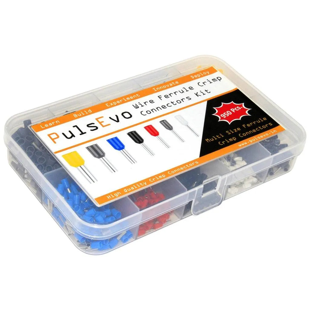 [9122] PulsEvo Wire Ferrule Crimp Connectors Kit Insulated Cord End Terminals ferrule crimping tool kit - SunRobotics | www.sunrobotics.in