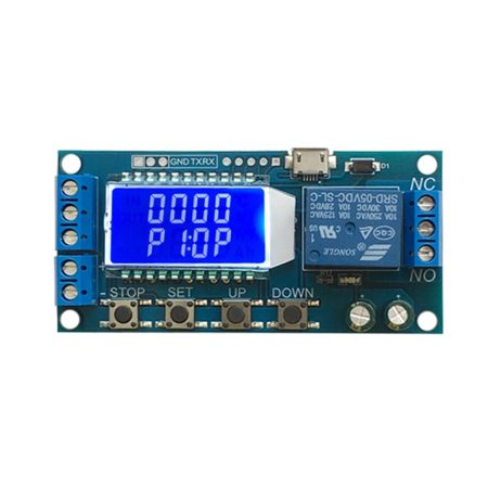 XY-LJ02 6-30V Micro USB Digital LCD Display Relay Timer Module - SunRobotics | www.sunrobotics.in