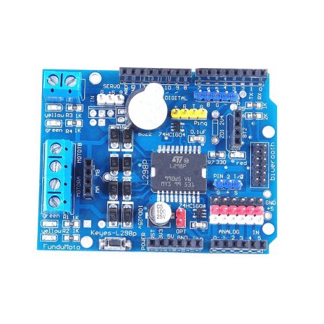 Arduino motor shield integration - SunRobotics | www.sunrobotics.in