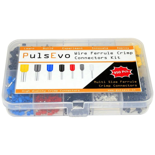 [9122] PulsEvo Wire Ferrule Crimp Connectors Kit Insulated Cord End Terminals wire ferrule kit - SunRobotics | www.sunrobotics.in