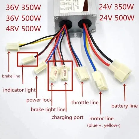Buy Yalu 24V 350W MY1016 E-BIKE Controller SunRobotics