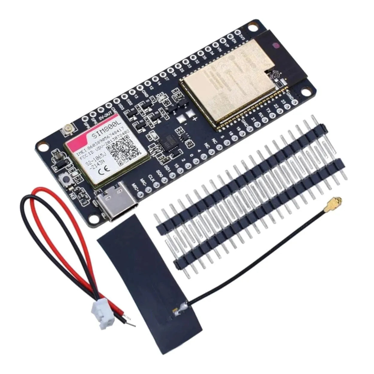Lilygo-T-Call-V1.4-ESP32-Wireless-Module-SIM-Antenna-SIM-Card-SIM800L-Module-Unsoldered-2-SunRobotics_in