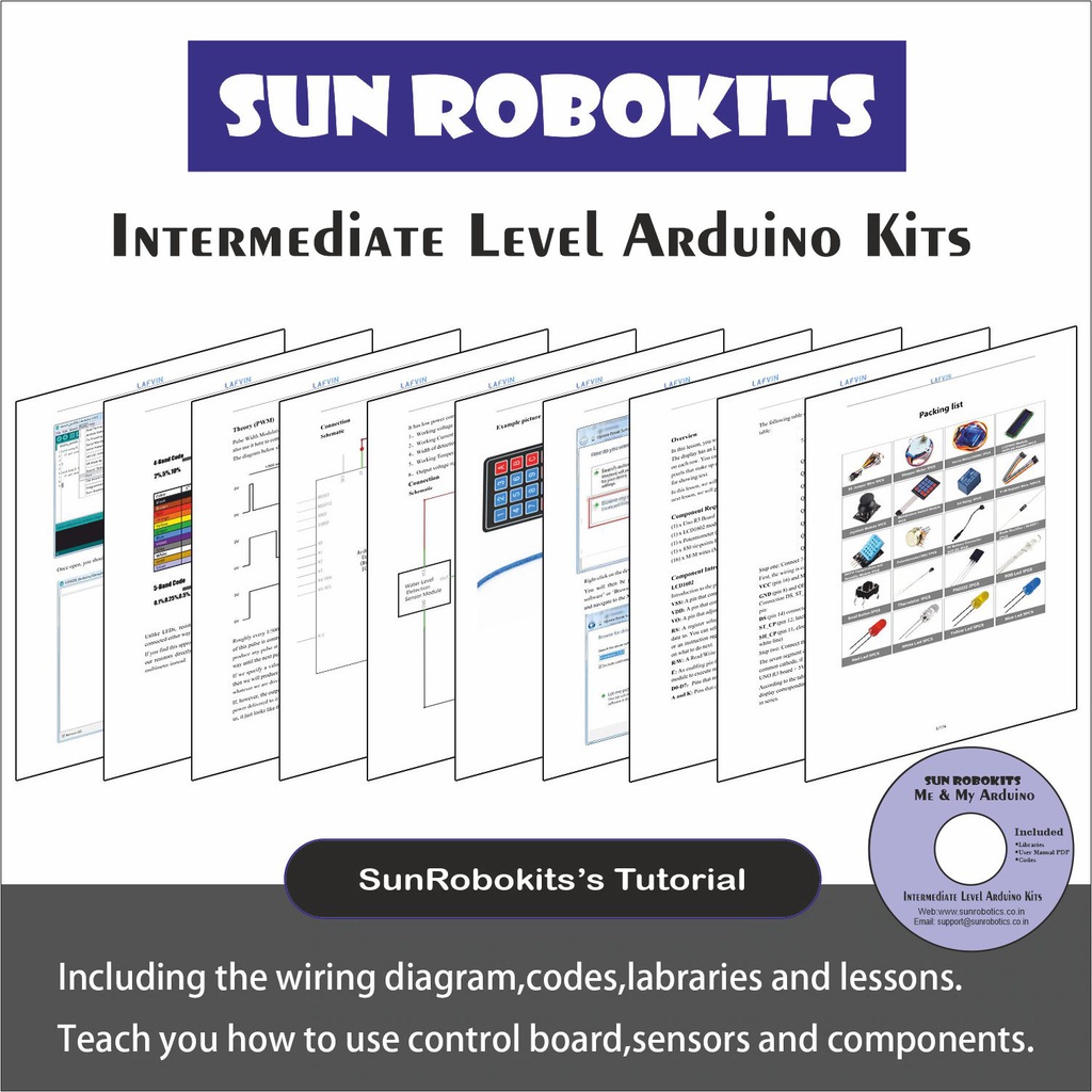 Me &amp; My Arduino - Intermediate Level Arduino Kits (Including Tutorials &amp; Codes) By SunRobotics