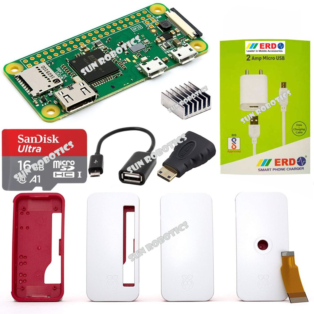 Raspberry Pi Zero W Complete Starter COMBO Kit by SunRobotics