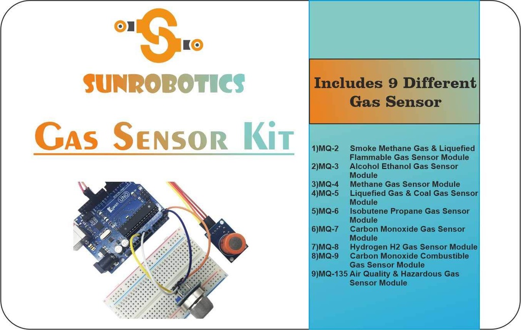 SunRobotics Gas Sensor Kit(Includes 9 Different Gas Sensor)