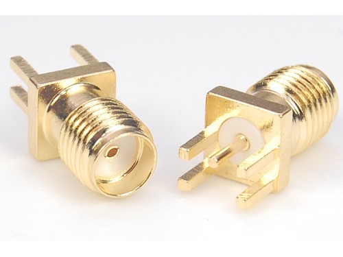 SMA Connector Edge Mount – Female – For 1.6mm PCB