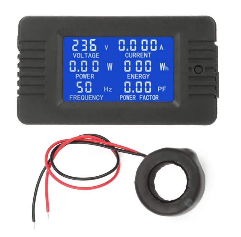 PZEM-061 AC80-260V 100A Voltage Current Watt Power Energy Meter with Close CT