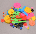 DIY 55Pcs/lot Colorful Plastic Motor Gear Kit