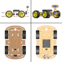 Robotics Chassis with Motors Wheels and Accessories - MDF WOOD