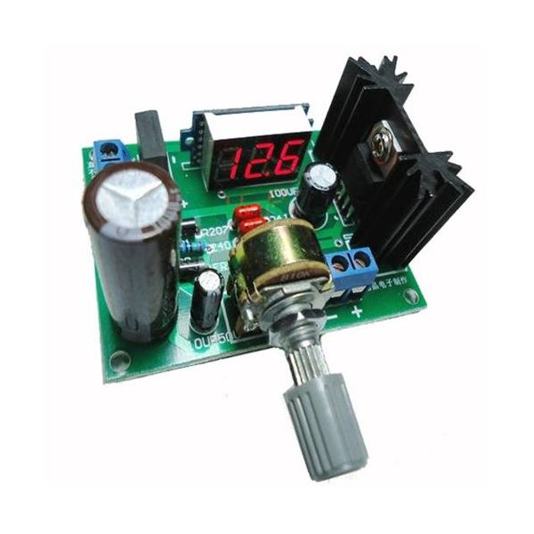 DC Buck Step Down Converter Module LM317 Voltage Regulator LED Voltmeter 5V 12V