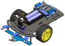 2WD Robotics Chassis including Motors , wheels &amp; 18650 Battery hold &amp; All Electronics