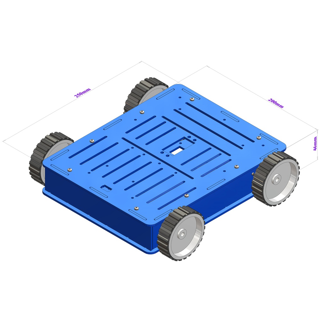 Open source chassis including Motors and wheels
