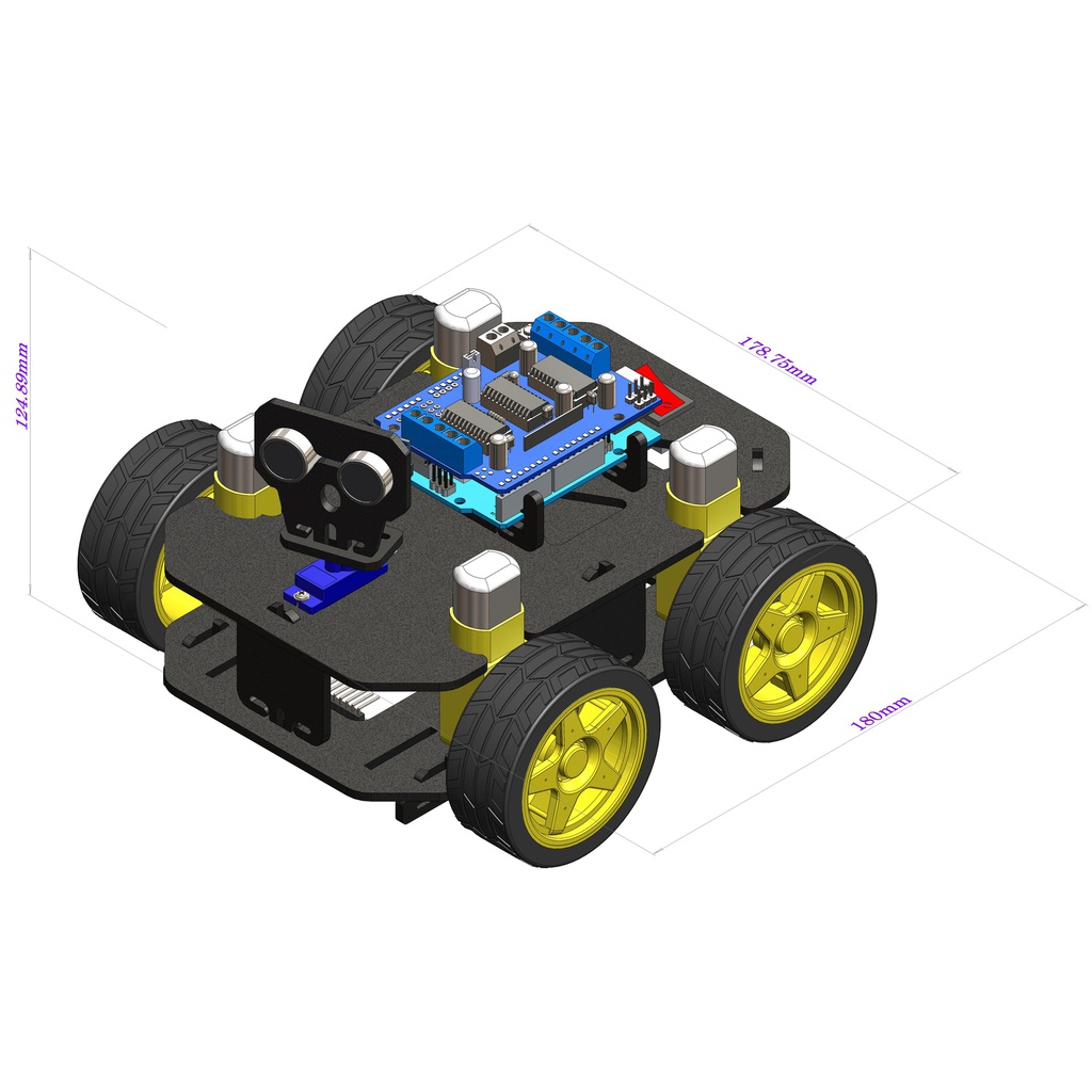 Cligo Smart 4WD Wireless DIY Robotics Car Kit