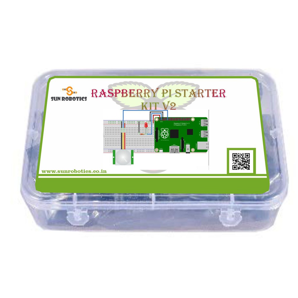 SunRobotics Raspberry Pi Starter Learning Kit V2 Including Python/C Tutorials[Raspberry pi Not Included]