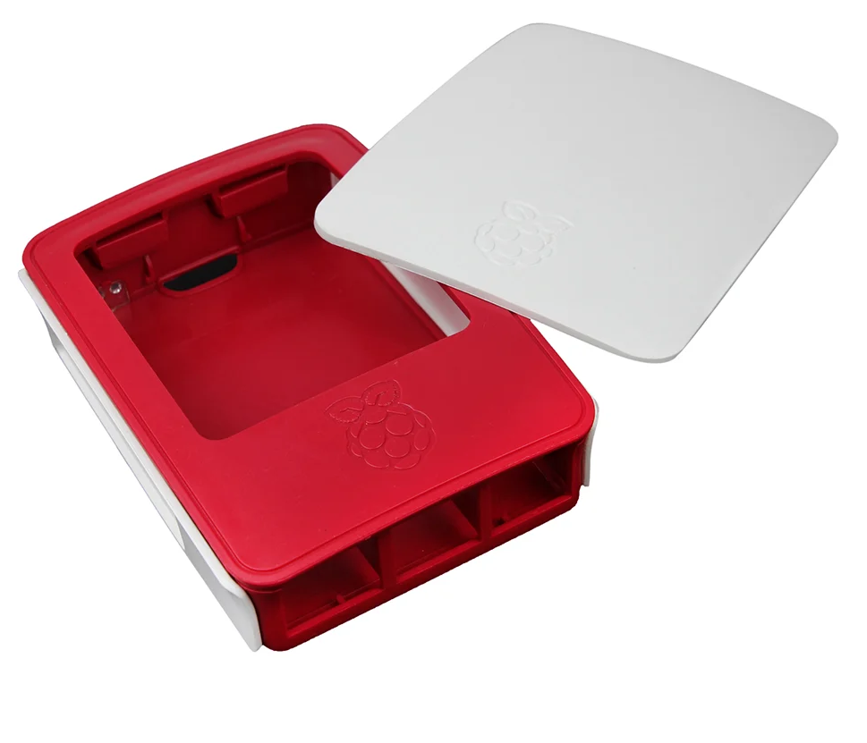Raspberry Pi 3/3B+ Plastic Case (red-white) by Generic