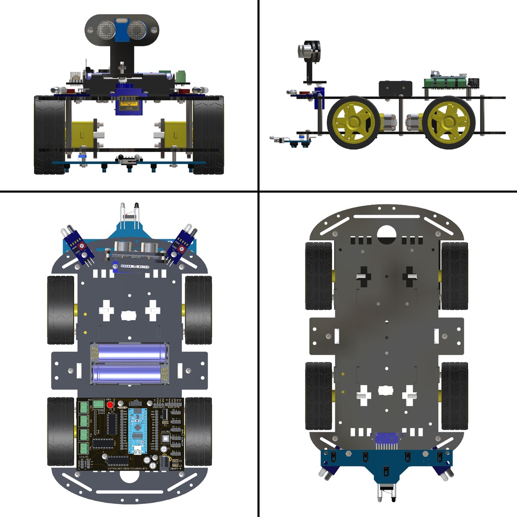 MindQuad DIY 4WD Robotics Learning Kit
