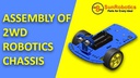 2WD Robotics Chassis Including Motors, Wheels &amp; 18650 Battery Holder V2.0 (BLUE)