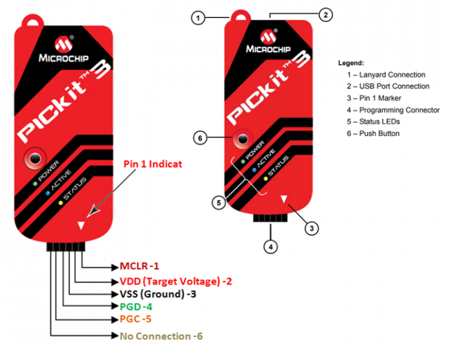 PICKIT3 USB PIC Programmer / Debugger Compatible