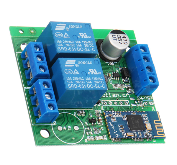 Bluetooth 4.0 BLE Relay Module 2 Channel for Apple / Android IOT