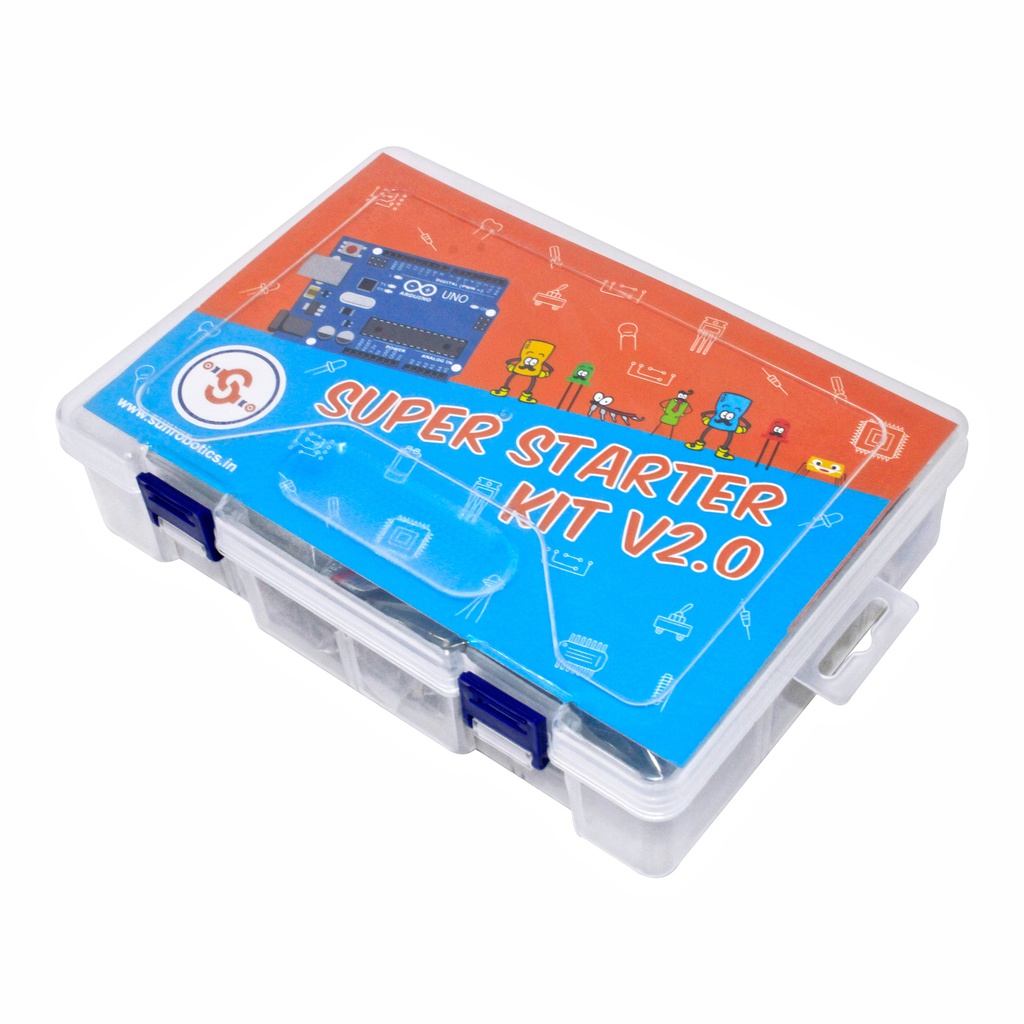 Arduino Uno Based Super Starter Kit with Full Learning Guide Including Codes and Tutorials By SunRobotics V2.0