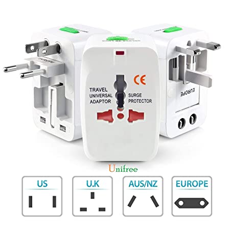 Unifree Universal World Wide Travel Power Plug Adapter/Charger Adapter Plug