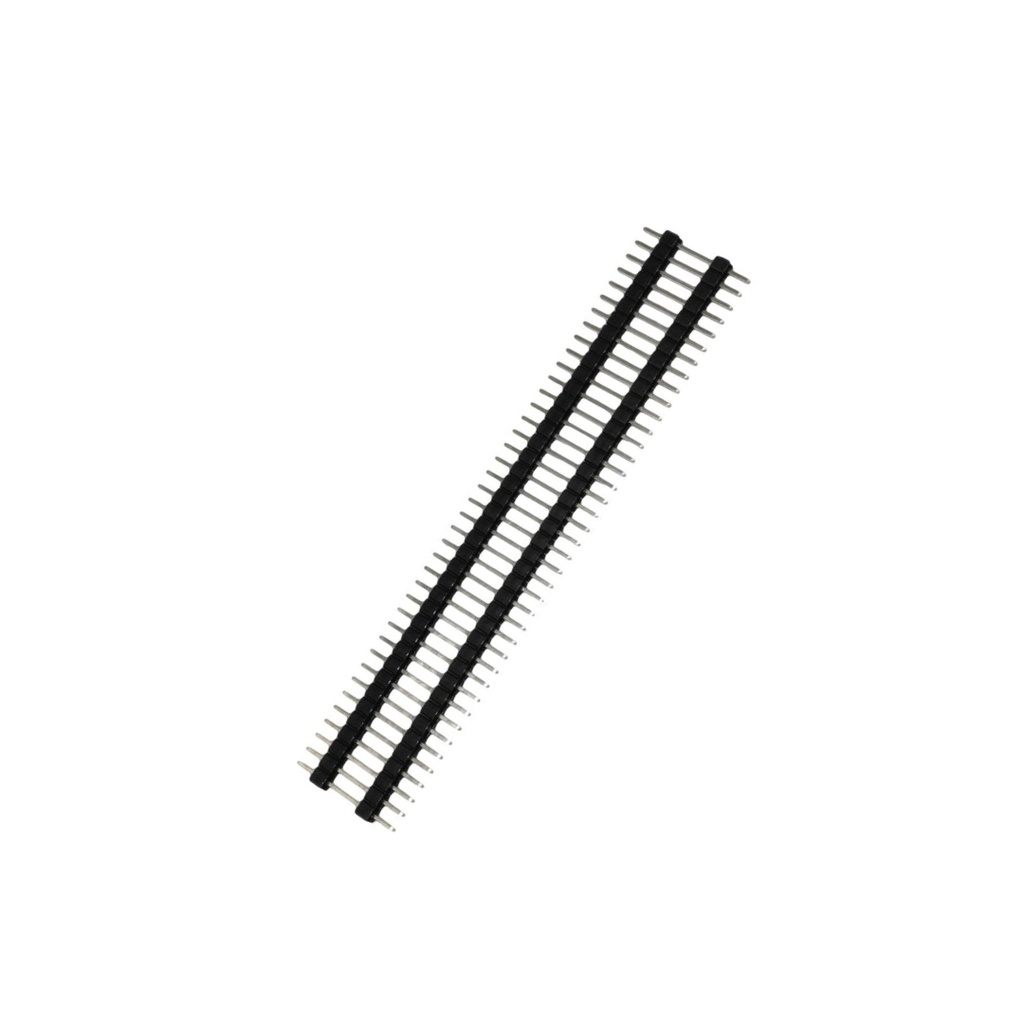 2.54mm Male Berg Strip 40x1 Pin Double Plastic Breakable Straight Header L20 mm