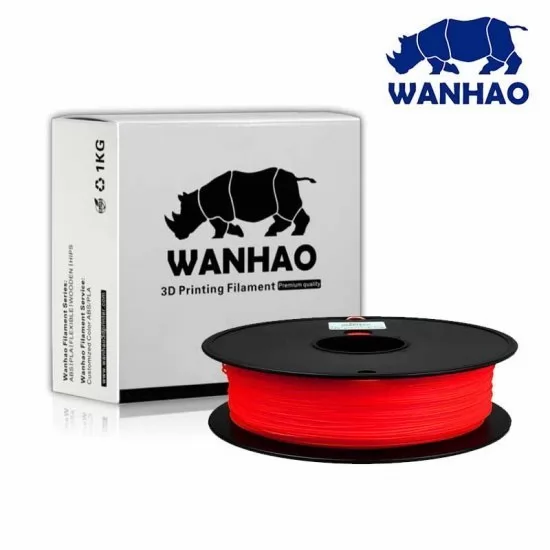 WANHAO PLA 3D Printer Filament 1.75mm Red 1KG