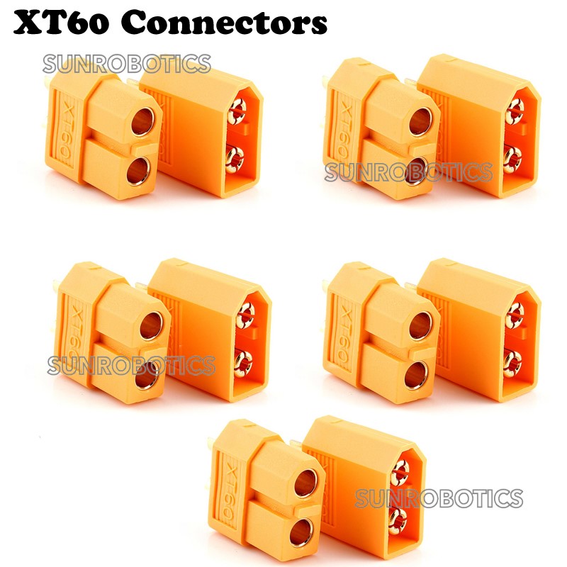 XT60 Connectors Male and Female Pair 5 pcs