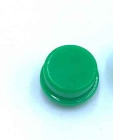 GREEN Round Cap for Square Tactile Switch 12x12x7.3mm