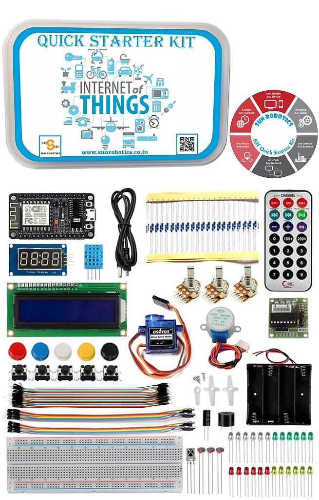 SunRobotics Internet of Things ESP8266 Wifi IOT/MQTT Programming Starter Kit Including Codes &amp; Tutorials