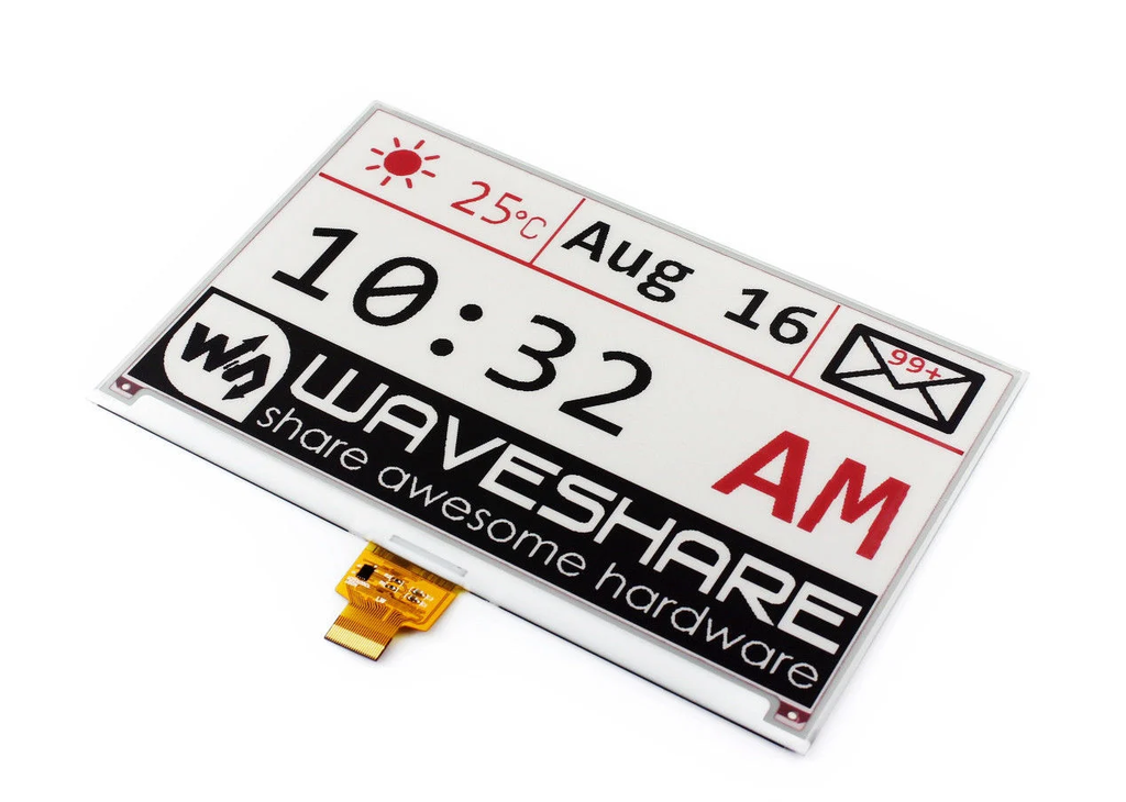 Waveshare 7.5 inch E-Paper Display HAT C Screen For Raspberry Pi