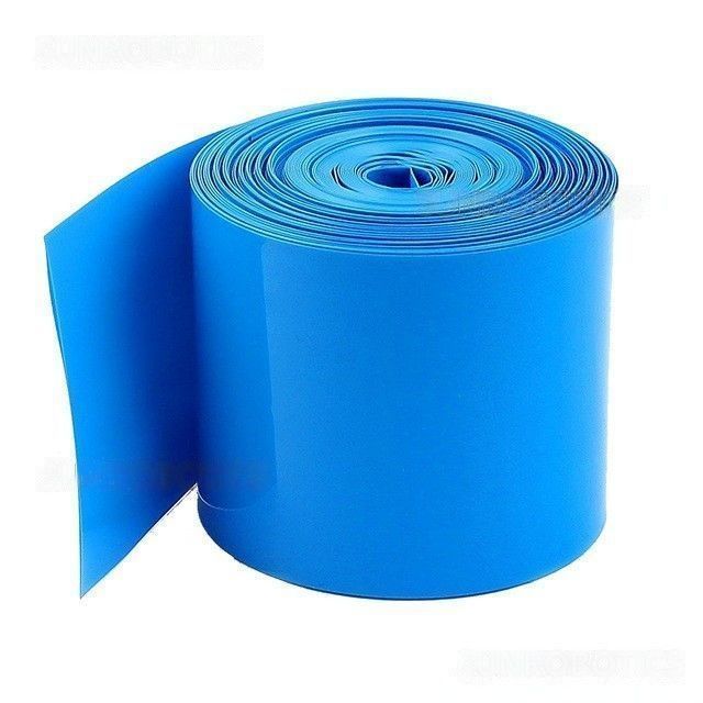 PVC Heat Shrink Sleeve 93mm 1 Meter Blue for Lithium Cell Pack