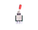 Electrical Toggle Switch, SPST, On-Off, 3A/250V AC, 3 Pin On/Off Spade Terminal