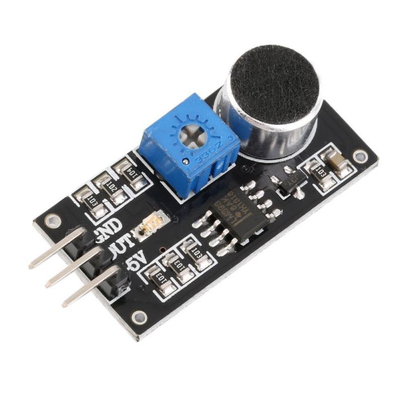 Sound Detection Sensor Module – Black