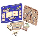 Kit4Genius AlphaNumeric Wooden Blox Toys for Kids 3+ Year Great for Teaching Numbers, Letters, Shapes &amp; Analog Clocks