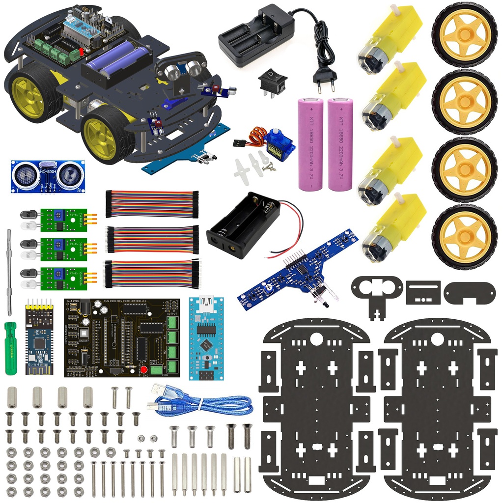 MindQuad DIY 4WD Robotics Learning Kit