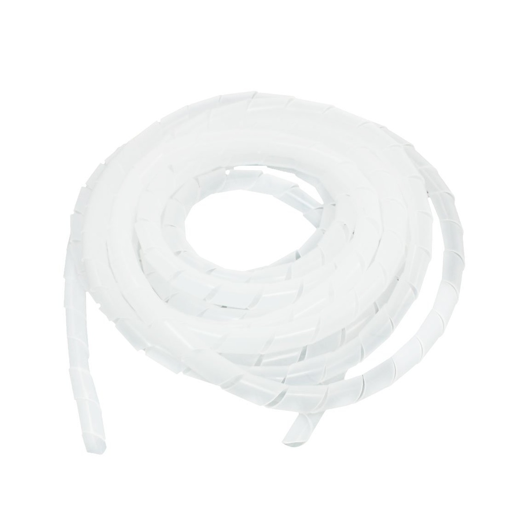Spiral cable transparent wrap Band 6 mm X 2 mtr Cable Sleeve, Cable Organizer for TV PC Home &amp; Home