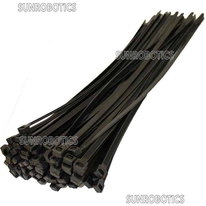 Nylon Flexible Black 100pcs Straps 150 mm x 3.6 mm Cable Tie